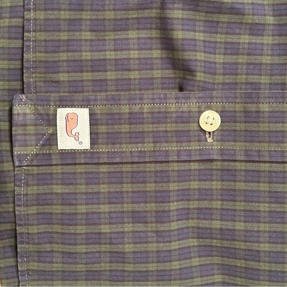 Vineyard Vines button down plaid shirt. - Picture 7 of 8